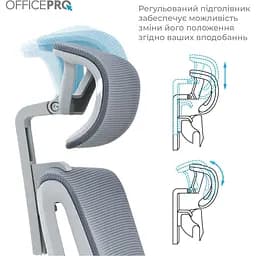 Офісне крісло OfficePro Harmony OC310-G-G-G Gray [148639] - мініатюра 8