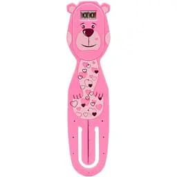 Закладка-ліхтарик Flexilight Rechargeable Друзяки Ведмедик 14.7x3.6x1.3 см рожева (FLRPBE)