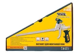 Пістолет монтажний для піни Mastertool 330 мм тефлон тримач балона голка 81-8676 - мініатюра 3