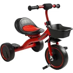 Дитячий триколісний велосипед Best Trike BS-44105 зі світлом і музикою червоний
