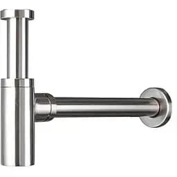 Полусифон для умывальника Frap F82 под донный клапан, латунь, хром, Хром