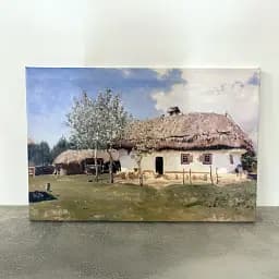 Інтер'єрна картина Українська хата, Ілля Рєпін, Ilya Repin, інтер'єрний декор, 40×60 см (id6760) - мініатюра 5