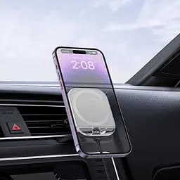 Автотримач Hoco HW17 магнітний з бездротовою зарядкою 15W - мініатюра 2
