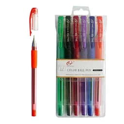 Набор шариковых ручек Tianjiao, 6 цветов