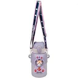 Термос дитячий Stenson MT-4930 поїлка з трубочкою нержавіюча сталь 500 мл Фіолетовий