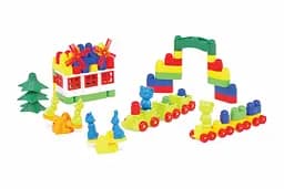 Дитячий конструктор з великими деталями "Майстер Блок" 1-028, 113 дет.