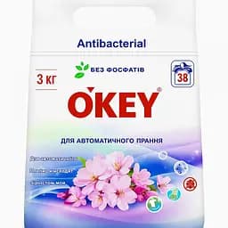 Стиральный порошок O'key Antibacterial Antibacterial Color для автоматической стирки 3 кг [MD]