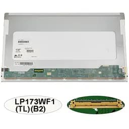 Матриця 17.3" LP173WF1-TLB2 1920х1080, 40pin, LED, NORMAL, матова, роз'єм зліва внизу для ноутбука