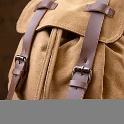 Рюкзак туристичний текстильний унісекс 20610 Vintage коричневий - мініатюра 8