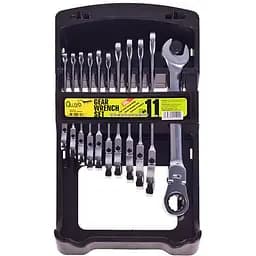 Набір комбінованих тріскачкових ключів Alloid з карданом 8-19 мм 11 предметів (НК-2081-11К)