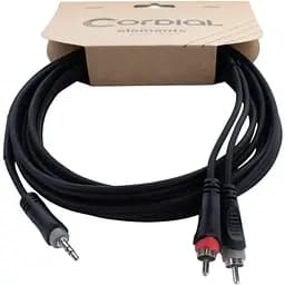 Коммутационный кабель Cordial mini Jack 3.5 stereo - 2x RCA 3 м EY 3 WCC