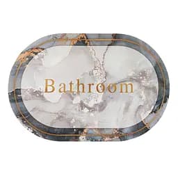 Вологопоглинаючий килимок Sticker Wall мармур Bathroom 40x60CMx3MM (D) SW-00001569 - мініатюра 3