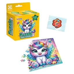 Дитячі пазли з сюрпризом "Єдиноріжка"1 Vladi Toys VT8030-01, 180 деталей - мініатюра 2