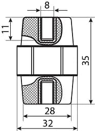 Ізолятор‑тримач SM35 АСКО‑УКРЕМ (A0150100003) - мініатюра 3
