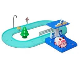 Набір Robocar Poli маленький трек з розумною машинкою Ембер (83271)