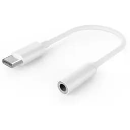 Кабель-переходник звуковой Cablexpert Type-C M - 3.5 мм F 10 см белый (A-CM-3.5F-01)