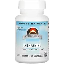 Аминокислота Source Naturals L-Theanine 200 мг 60 капсул