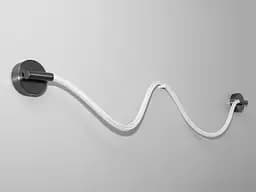 Світлодіодний світильник шланг, потужністю 18 Вт, кольору-чорний хром