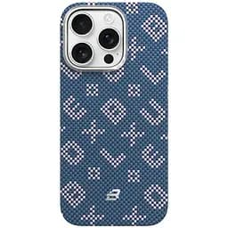 TPU+PC чохол Blueo Gilded Tactile Woven with Magnetic Fit для Apple iPhone 15 Pro (6.1") Blue - мініатюра 2