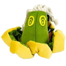 Игрушка мягкая для собак Agility осьминог на белом хлопковом канате 10 x 13 см (30006-8)