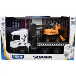 Ігровий набір автокран SCANIA з екскаватором світ і звук (5004KS)