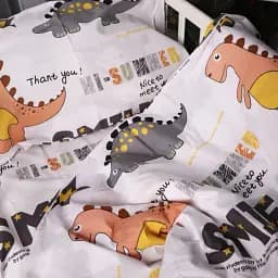 Підковдра MirSon Ranforce Elite 17-0698 Smoky Dinosaurs 143х210 біла (2200010459876) - мініатюра 5
