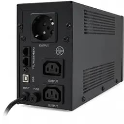Пристрій безперебійного живлення Vinga LED 650VA metal case with USB (VPE-650PRMU) - мініатюра 4