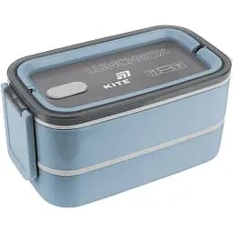 Ланчбокс Kite двойной с наполнением синий 1400 мл (K26-183-3)