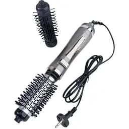 Фен щітка браш Gemei GM-4830 стайлер з щіткою для укладки, що обертається1000 Вт Сірий