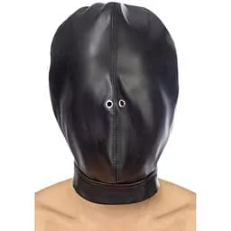 Каптур для БДСМ Fetish Tentation Closed BDSM hood in leatherette