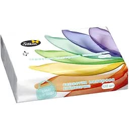 Серветки паперові Silken Mini Барви 2 шари 100 шт. у плівці