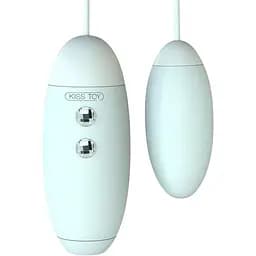 Вакуумний стимулятор з віброяйцем 2 в 1 KissToy Miss VV М'ятний