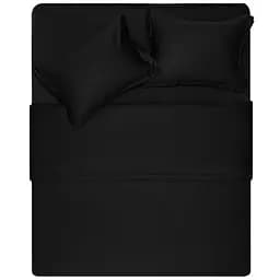 Простыня Ardesto Mix&Match Premium 100% хлопок, сатин черный 180х240 см (ART1824FSL)