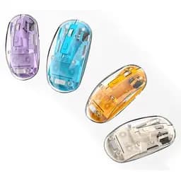 Мишка XO M12 Wireless Transparent/Blue (M12 Blue) - мініатюра 3