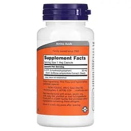 Амінокислота NOW 5-HTP 50 mg, 90 вегакапсул - мініатюра 2