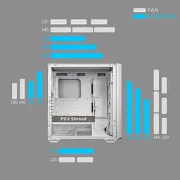Корпус Cougar MX600 RGB, білий (MX600 RGB (White)) Без БП - мініатюра 8