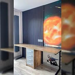 Рейка декоративна Wall Sticker WPC стінова 3000х160х23 мм Графіт SW-00001529 - мініатюра 9