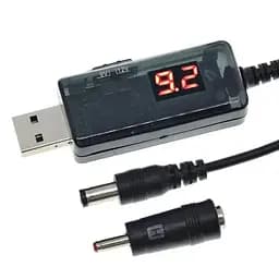 Кабель для роутера USB 5V to DC 9V-12V 3.5/5.5×2.1 для підключення до PowerBank - мініатюра 4