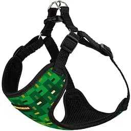 Шлея для собак Bronzedog Sport Vest Пиксель XS 14х12х2 см зеленая