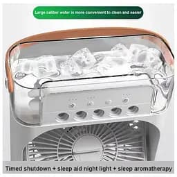 Портативный вентилятор Voltronic YT1712, увлажнение, подсветка, Air Cooler Fan Mix Color - мініатюра 4