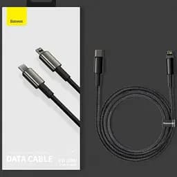 Кабель Baseus Tungsten Gold Fast Charging Data Cable Type-C to iP PD 20W 1 м Black