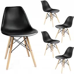 Крісло Jumi Plastic Chair Black - мініатюра 4