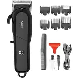 Машинка тример для стрижки волосся та бороди VGR V-118 з титановими лезами та 4 насадками (44236-V-118_475)