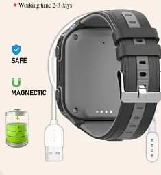 Розумний дитячий годинник Lemfo F7 з AMOLED дисплеєм, GPS трекером, сім картою та роботою до 5–7 днів Рожевий - мініатюра 12