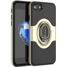 Чохол-накладка iPaky PC Bumper Soft case with 360 finger ring holder iPhone 7 Gold