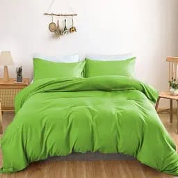 Простирадло на резинці MirSon Satin Light Pro 10-013 Lettuce 160x200 см салатове (2200010175219) - мініатюра 2
