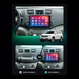 Штатний головний пристрій EasyGo TOY1008-F50 10 inch Toyota Highlander 2008-2013 - мініатюра 2