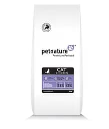 Збалансований повнораціонний сухий корм PetNature 10 кг для дорослих котів з куркою