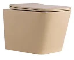 Унитаз подвесной Qtap Robin Ultra Quiet, с сиденьем Slim Duroplast/Soft-close/Quick relase QT17332303ASSB