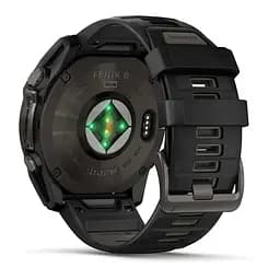 Смарт-годинник Garmin Fenix 8 51 мм Solar Сапфір Графіт/Титан Карбоновий DLC з силіконовим ремінцем QuickFit 26 мм - мініатюра 3
